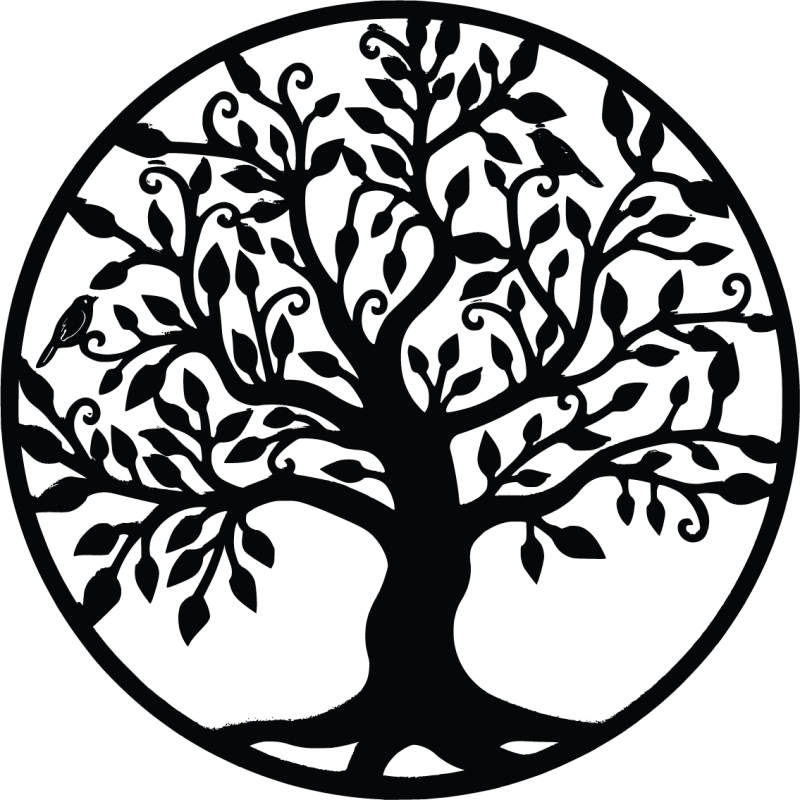 Pictură murală din lemn cu o sută de vieți