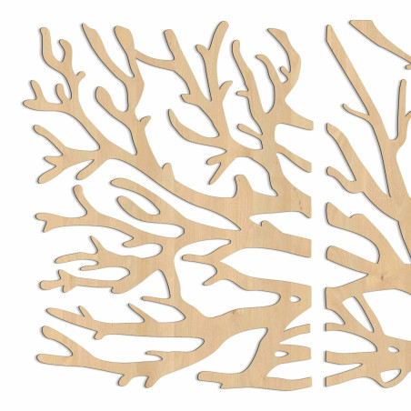 Descoperiți tabloul nostru din trei piese cu motiv de copac și ramuri, combinația perfectă între design modern și eleganță pentr