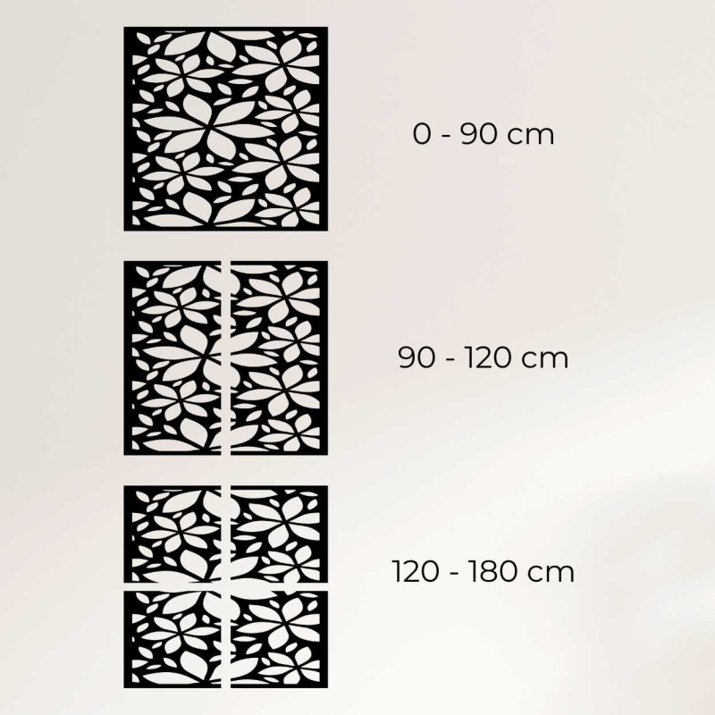 copy of Decor de perete din lemn flori pătrat -...