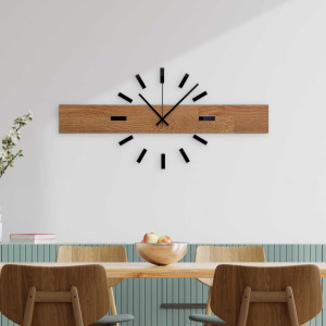 Ceas de lemn simplu și ieftin ca decor universal de perete. 2