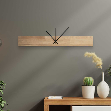 Ceas modern din lemn masiv cu design minimalist