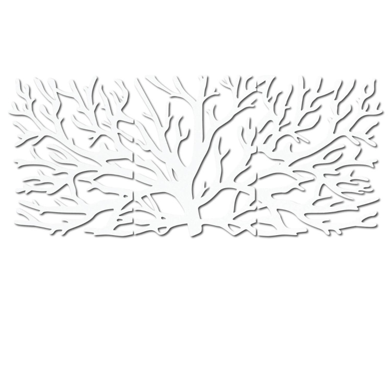 Pictură de designer pe lemn Arborele Vieții ca element dominant al camerei de zi