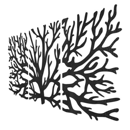 Pictură de designer pe lemn Arborele Vieții ca element dominant al camerei de zi