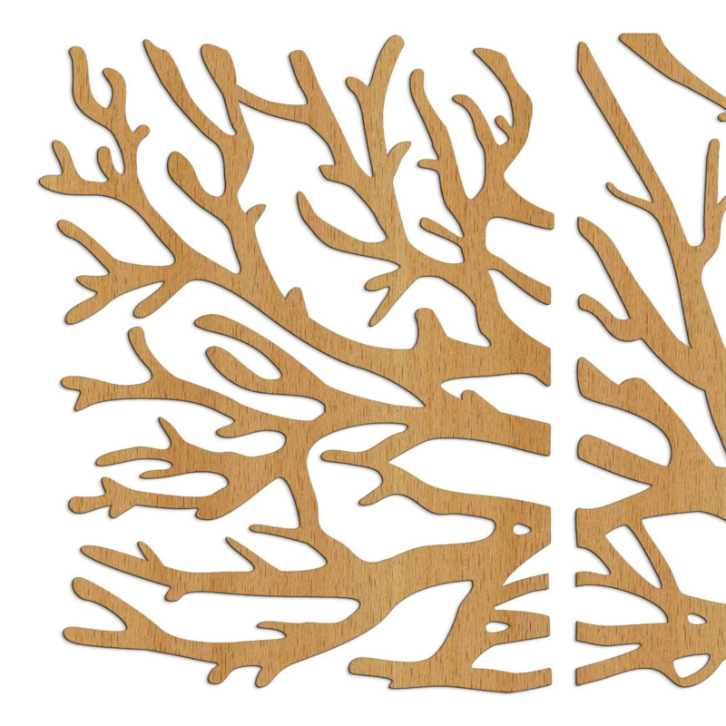 Decorațiune de perete ecologică din lemn cu motivul copacului vieții