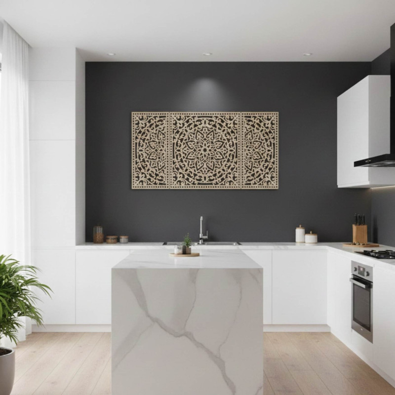 Decorațiunile din lemn sculptate manual aduc armonie și stil