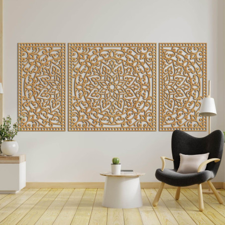 Decorațiune modernă din trei piese - un plus sofisticat pentru interior