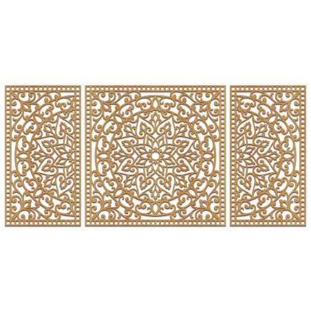 Decorațiune modernă din trei piese - un plus sofisticat pentru interior