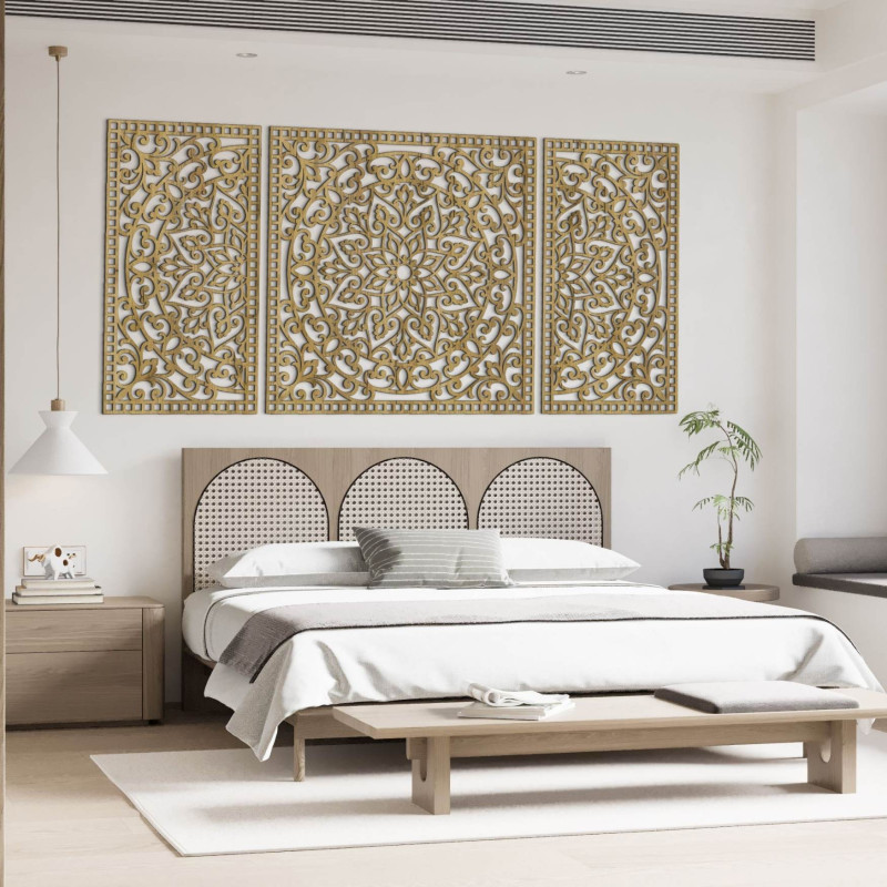 Decorațiune murală din lemn Mandala - FLOFER