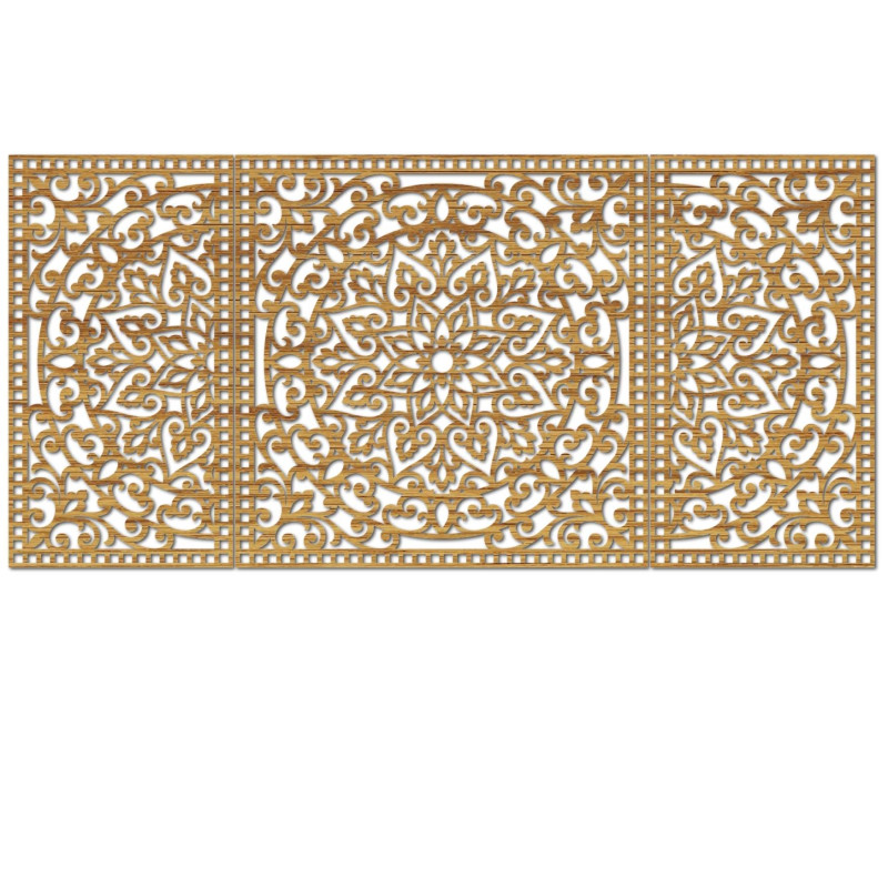 Decorațiune murală din lemn Silhouette - design modern și elegant
