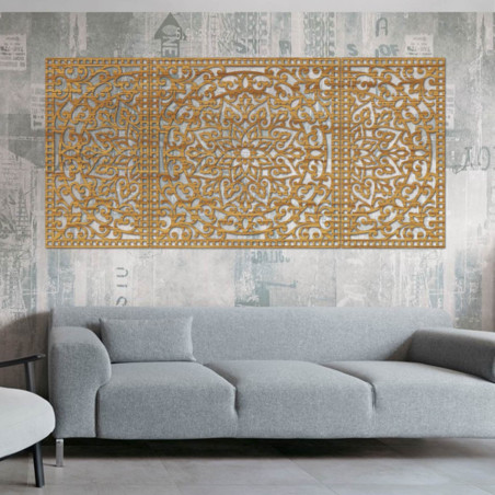 Decorațiune murală din lemn Mandala - FLOFER