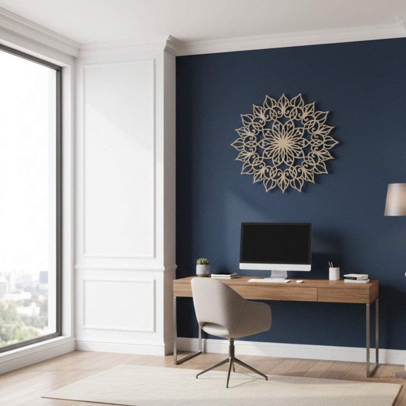 Mandala Floarea Vieții din lemn - decorațiune armonioasă pentru casă