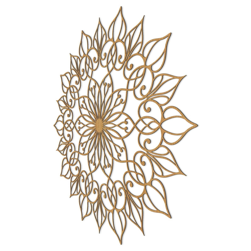 Pictură mandală din lemn pentru o casă liniștită și armonioasă