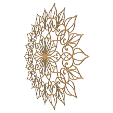 Pictură mandală din lemn pentru o casă liniștită și armonioasă