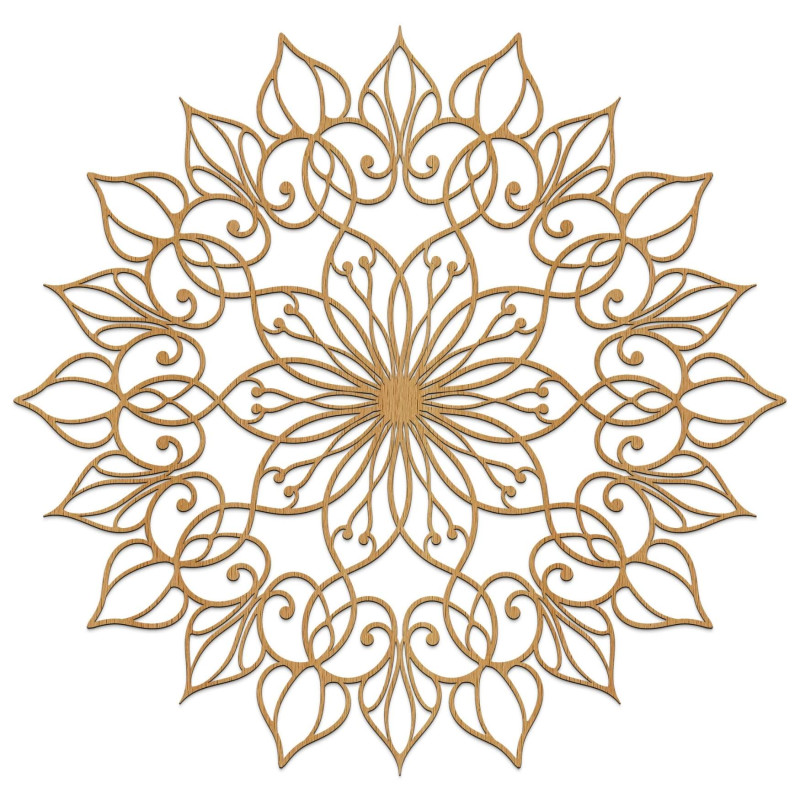 Pictură mandală din lemn pentru o casă liniștită și armonioasă