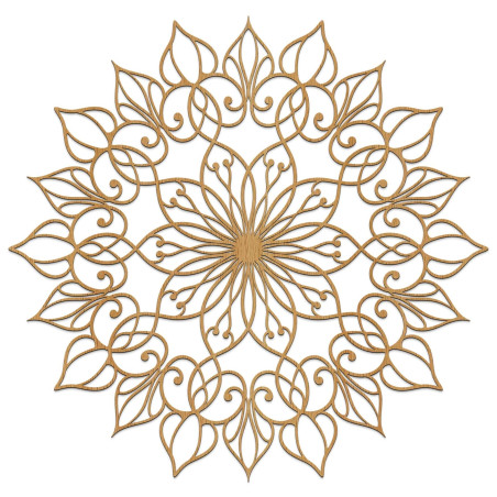 Pictură mandală din lemn pentru o casă liniștită și armonioasă