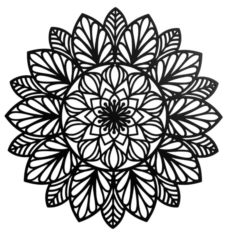 Mandala din lemn pentru perete - decor natural pentru interior