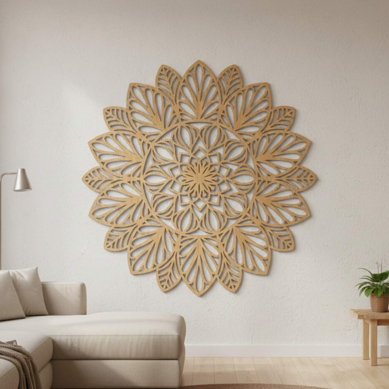 Mandala de perete din lemn - un accesoriu modern pentru casă