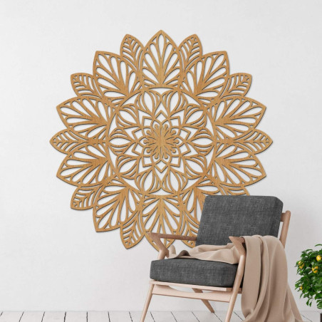 Mandala de perete din lemn - un accesoriu pentru casă în stil modern