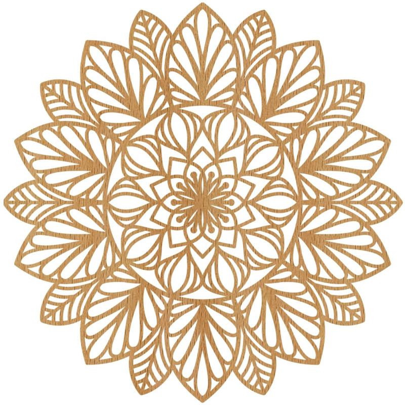 Mandala de perete din lemn - un accesoriu modern pentru casă