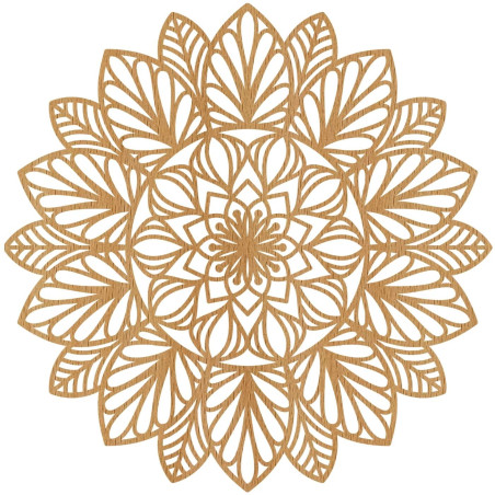 Mandala de perete din lemn - un accesoriu modern pentru casă