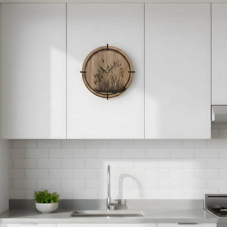 Ceas de perete modern cu mecanism silențios pentru liniștea ta.