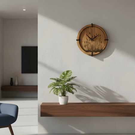 Ceasuri din lemn natural care vor aduce liniște în interiorul tău