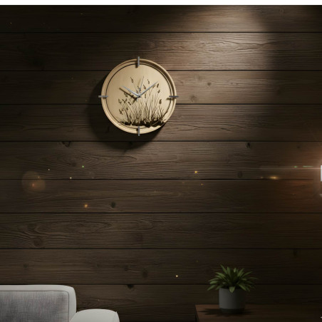 Ceas elegant cu tematică de iarbă pentru casa ta