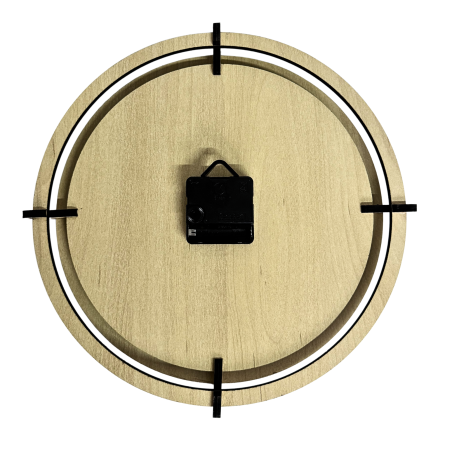 Ceas de perete din lemn cu iarbă de pajiște - Arțar