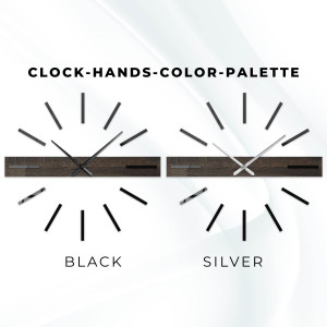 Ceas de perete din lemn - design minimalist și model unic din lemn de stejar. 2