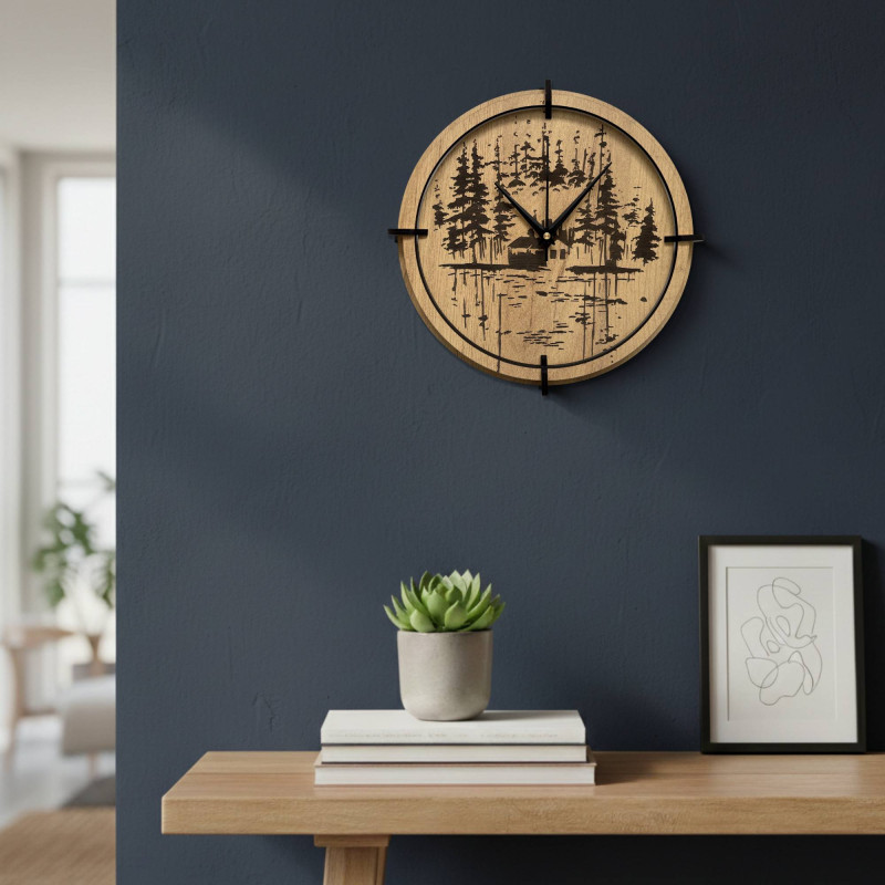 Aduceți căldura lemnului adevărat direct pe perete.