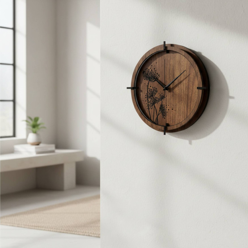 Design minimalist și frumusețea lemnului închis la culoare în casa ta.