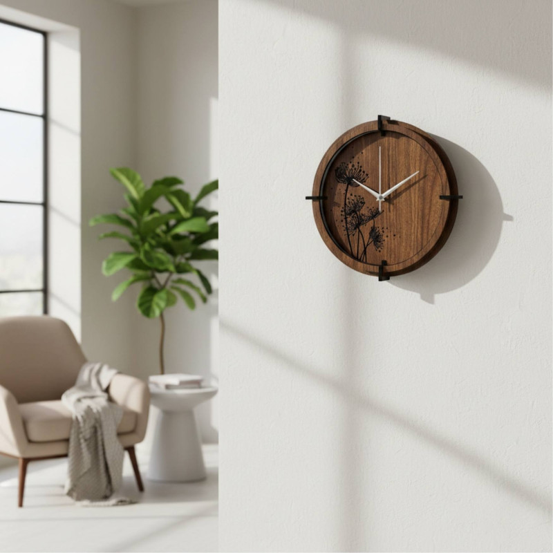 Design minimalist și frumusețea lemnului închis la culoare în casa ta.