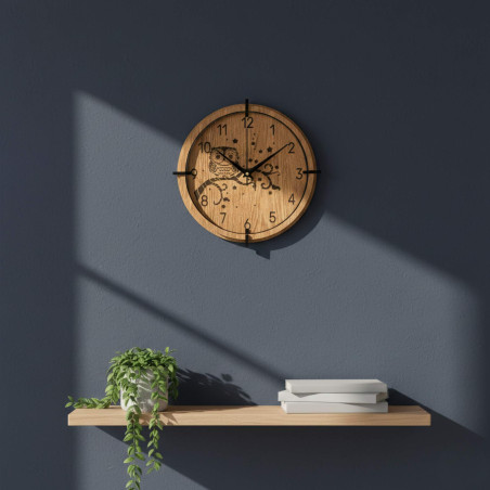 Funcționare silențioasă și motiv gravat cu bufniță pentru o casă liniștită.