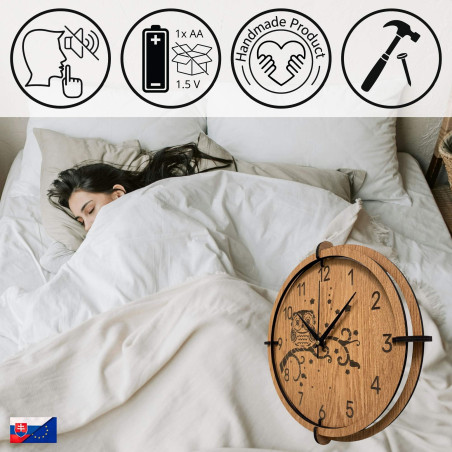 Ceas decorativ cu bufniță - un design unic pentru camera de zi