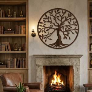 copy of Tablou din lemn copacul vieții într-un cerc | CATARA