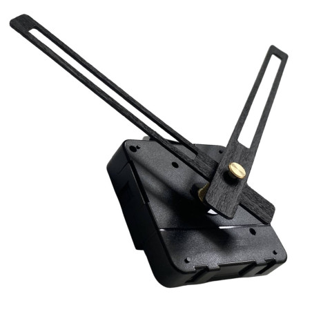 Ace de ceas din lemn negru cu acționare lină și silențioasă a cuarțului.