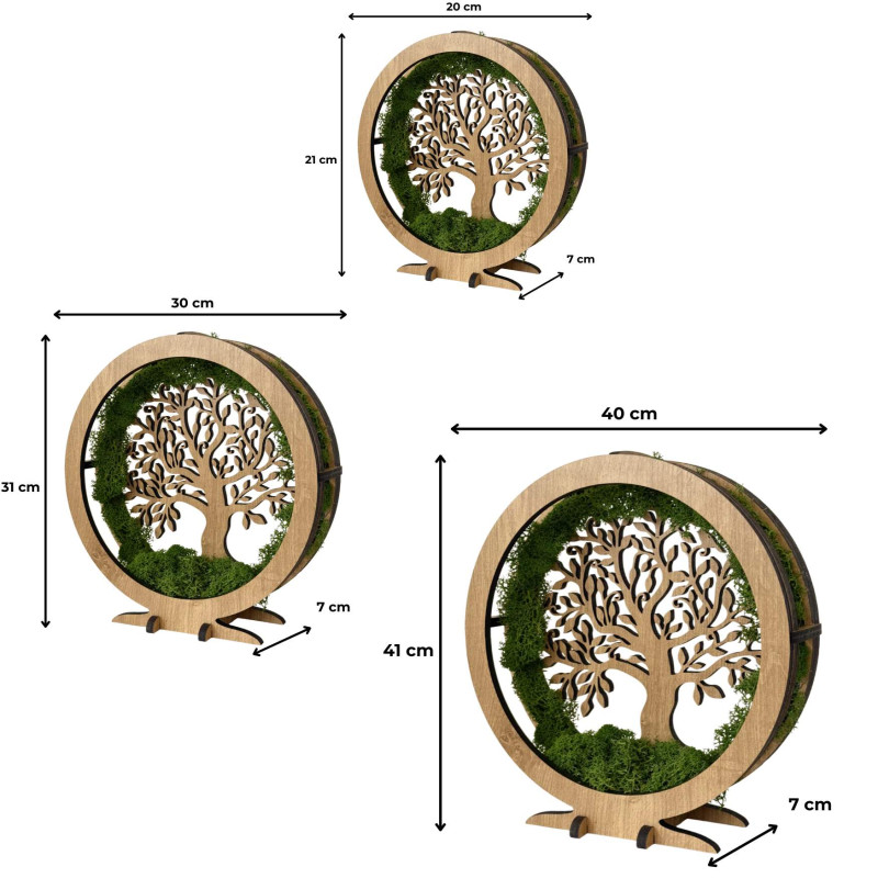Decorațiune LED elegantă, de dimensiuni mari, cu forma arborelui vieții - o atmosferă confortabilă în casă.
