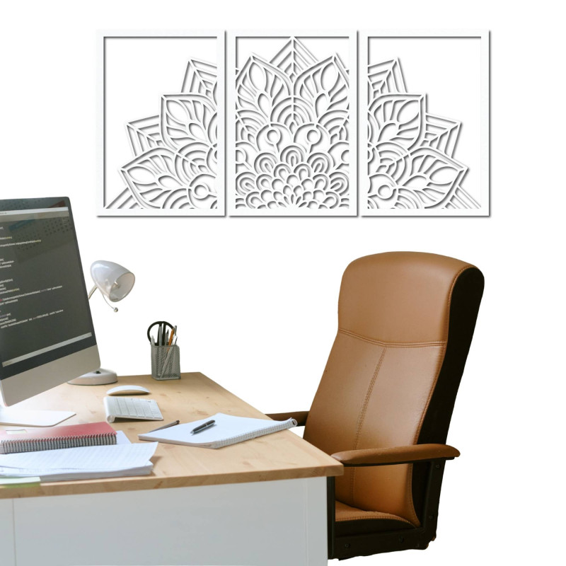 Ceas de design cu mandală și pomul vieții. Oferă interiorului tău un caracter unic.