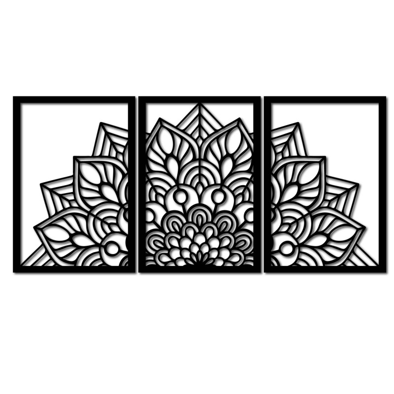 Ceas de design cu mandală și pomul vieții. Oferă interiorului tău un caracter unic.