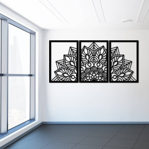 Ceas de design cu mandală și pomul vieții. Oferă interiorului tău un caracter unic.