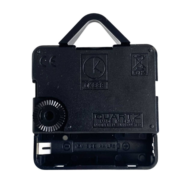 Ace de ceas precise și silențioase din aluminiu negru, cu secundar roșu și mecanism cu cuarț.