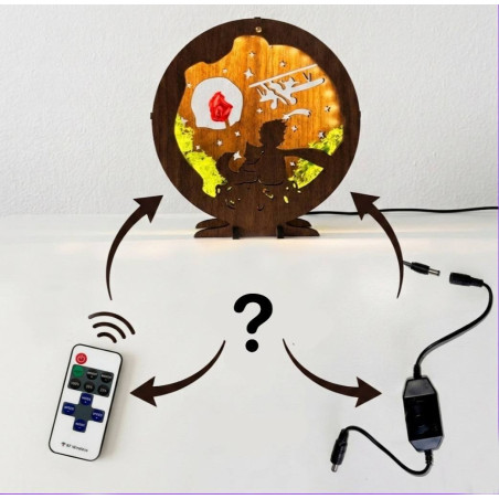 Lampa de masă LED cu reglare intensă a intensității luminii, cu motivul Micului Prinț, este o combinație unică între o poveste d