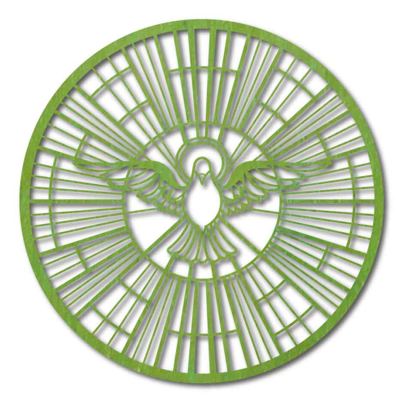 Imagine din lemn a unui porumbel - Simbol al...