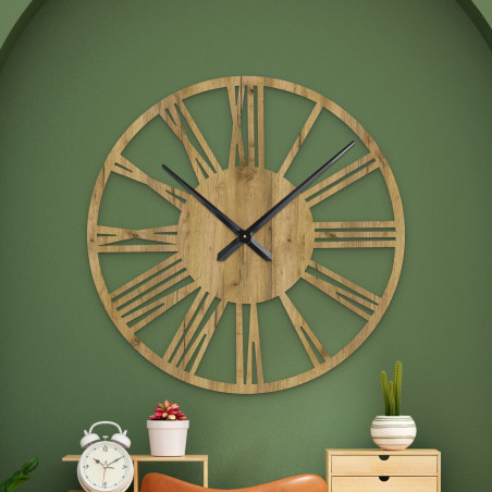 Ceas de perete minimalist, diametru mare, accesoriu modern pentru casă