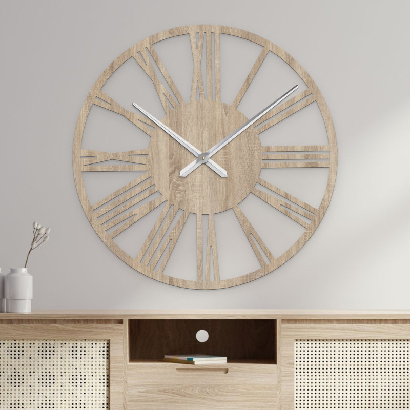 Ceas de perete minimalist, diametru mare, accesoriu modern pentru casă