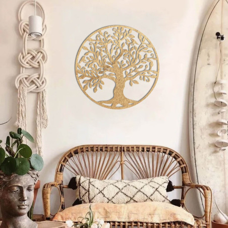 Pictură murală din lemn cu o sută de vieți