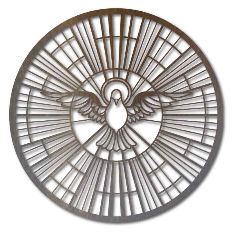 Strălucire cerească – o pictură spirituală în stilul unui vitraliu de catedrală