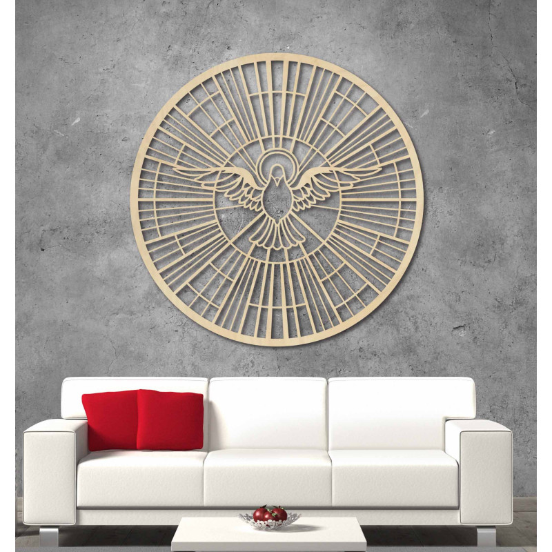 Mesager al Păcii: Decor artistic cu motivul Duhului Sfânt
