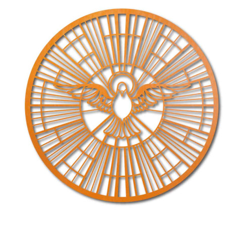 Imagine din lemn a unui porumbel - Simbol al Duhului Sfânt