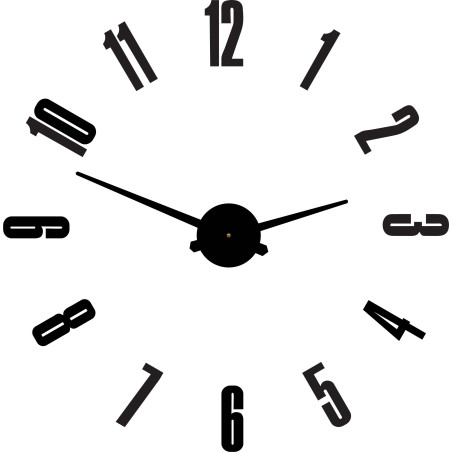 Ceas de perete adeziv modern pentru sufragerie